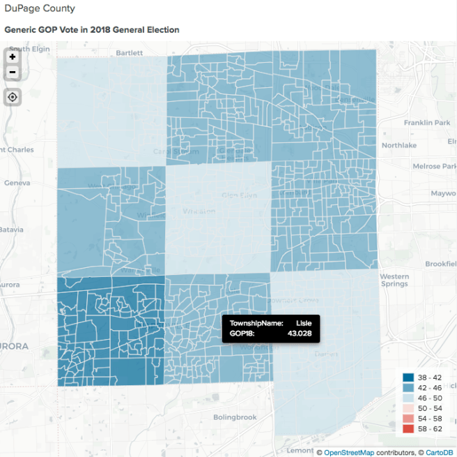 Generic GOP Vote by Township